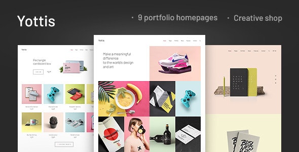 Yottis v1.0 - Personal Creative Portfolio WordPress Theme + Store