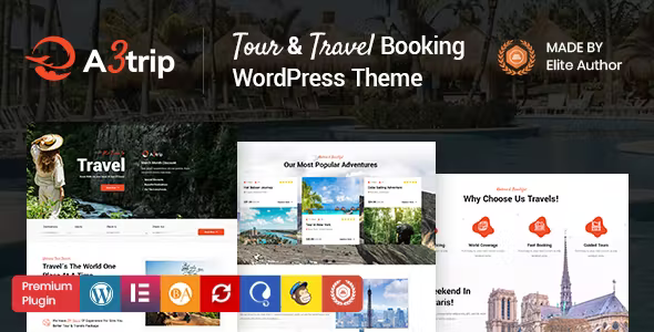 A3trip - Tours & Travels WordPress Theme