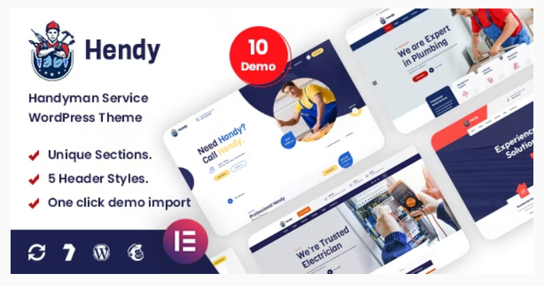 Hendy - Handyman Service WordPress Theme