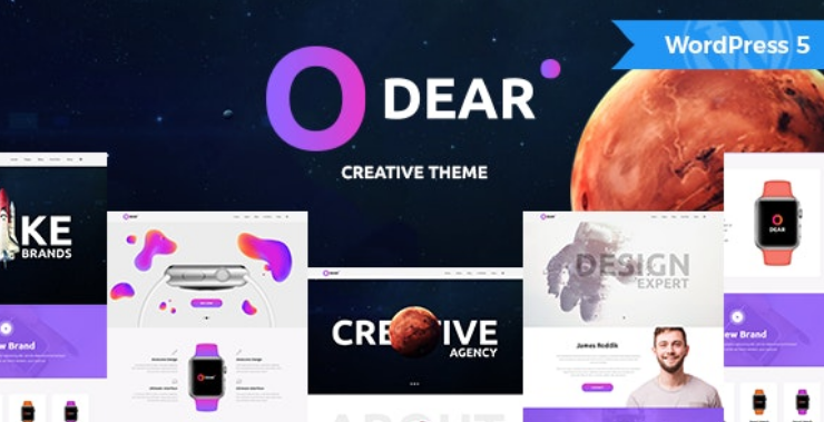 Odear Free Download Multi-Concept Creative WordPress Theme Nulled