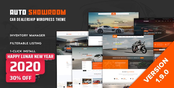 Auto Showroom v1.9.1 - Car Dealership WP Theme