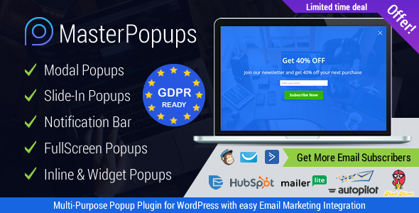 Master Popups v3.2.4 - Popup Plugin for Lead Generation