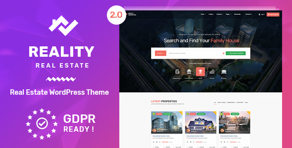 Reality v2.5.2 - Real Estate WordPress Theme