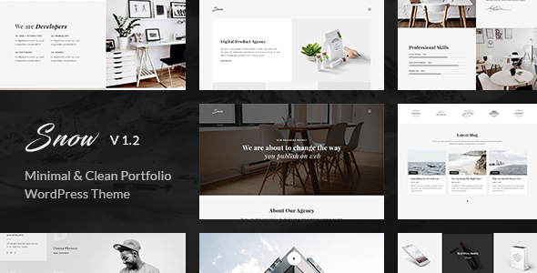 Snow v1.3.4 - Minimal & Clean WordPress Portfolio Theme