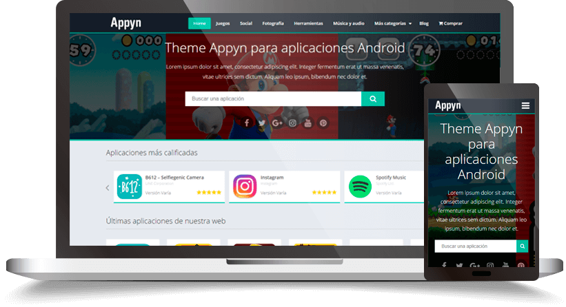 Appyn WordPress Theme v1.5.4 - Themespixel