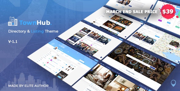 TownHub v1.2.1 - Directory & Listing WordPress Theme