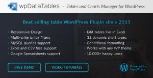 wpDataTables - Tables and Charts Manager for WordPress v2.8.3 + Addons