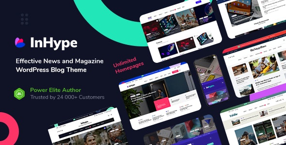 InHype - Blog & Magazine WordPress Theme Nulled