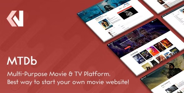 MTDb Nulled Ultimate Movie&TV Database PHP Script Free Download