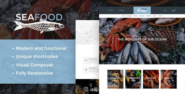 Seafood Company & Restaurant WordPress Theme Nulled Free Download