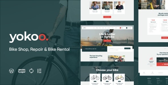 Yokoo Nulled Bike Shop & Rental WordPress Theme Free Download