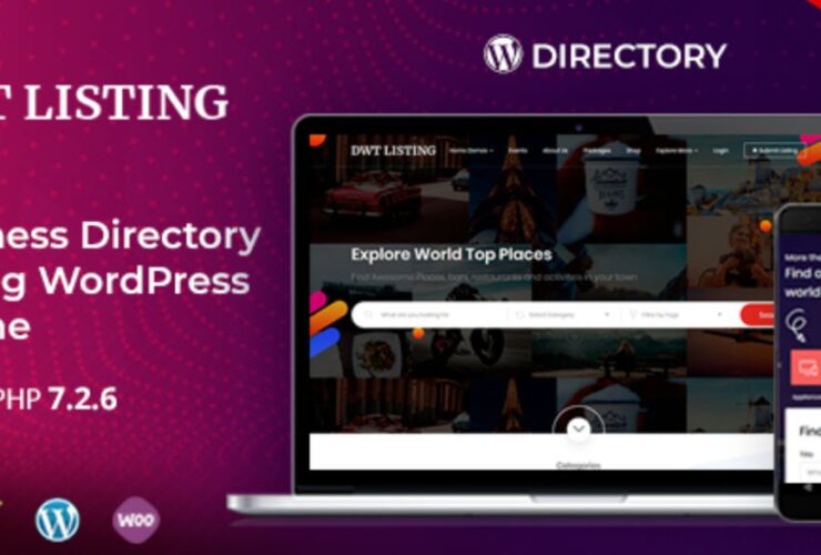 DWT - Directory & Listing WordPress Theme Nulled