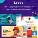 Leedo – Modern, Colorful & Creative Portfolio WordPress Theme Nulled