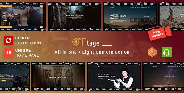 Movie Production, Film studio, Creative & Entertainment Free Download WordPress Theme Nulled