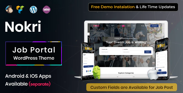 Nokri - Job Board WordPress Theme Nulled