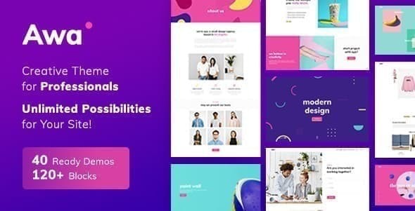 Awa Portfolio WordPress Theme Nulled