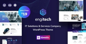 Engitech – IT Solutions & Services WordPress Theme Nulled