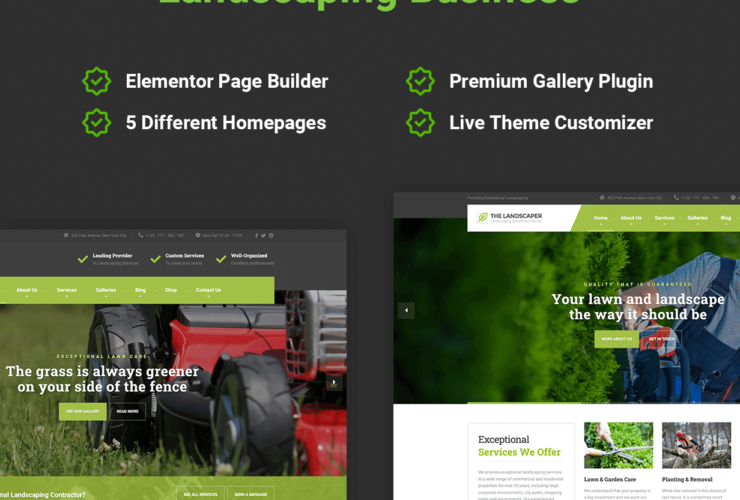 The Landscaper Lawn & Landscaping WP Theme Nulled