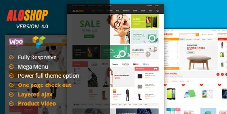 Alo Shop v4.4 - Mega Market RTL Responsive WooCommerce WordPress Theme