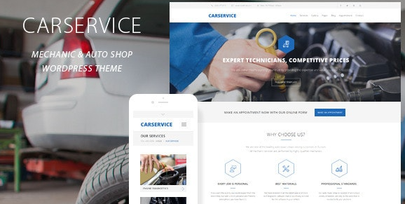 Car Service v5.9 - Mechanic Auto Shop WordPress Theme