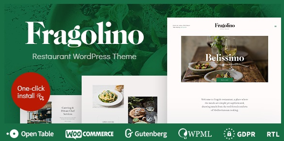 Fragolino v1.0.2 - an Exquisite Restaurant WordPress Theme