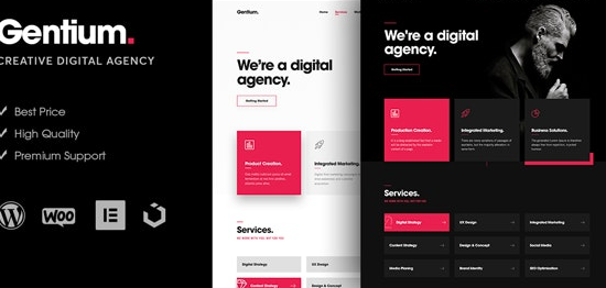 Gentium - A Creative Digital Agency WordPress Theme