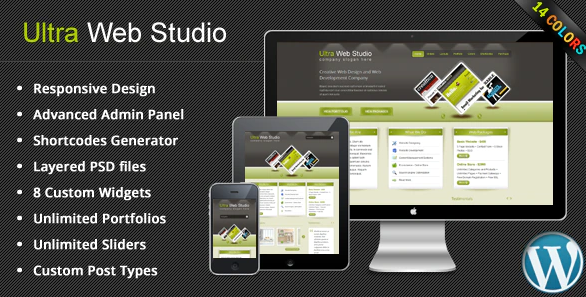 Ultra Web Studio - Blog & Portfolio Wordpress Theme v2.19