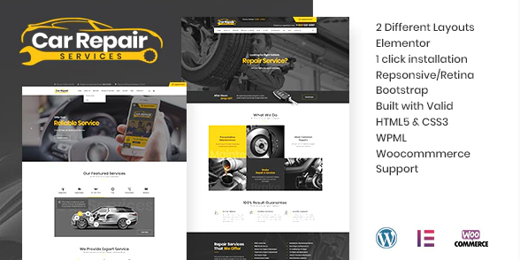 Car Repair Services & Auto Mechanic WordPress Theme v3.5