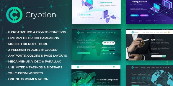 Cryption v1.0.6.1 - ICO, Cryptocurrency & Blockchain WordPress Theme