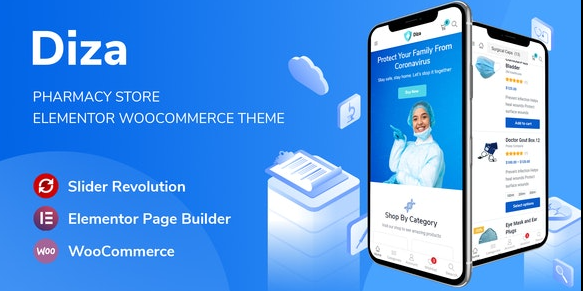 Diza v1.1.1 - Pharmacy Store Elementor WooCommerce Theme