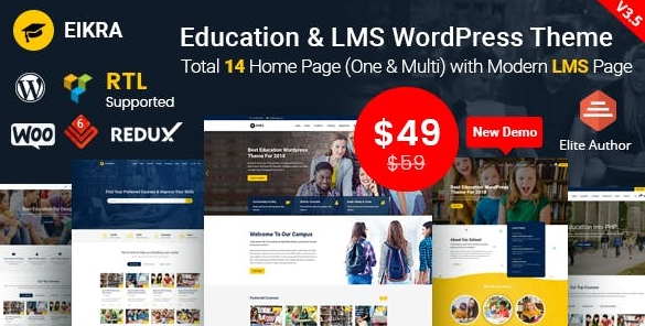 Eikra Education v4.1 - Education WordPress Theme