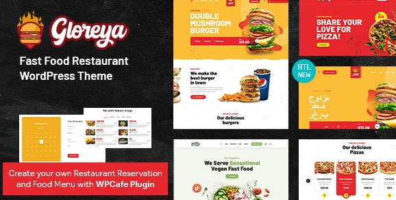 Gloreya v1.6 - Restaurant Fast Food & Delivery WooCommerce Theme