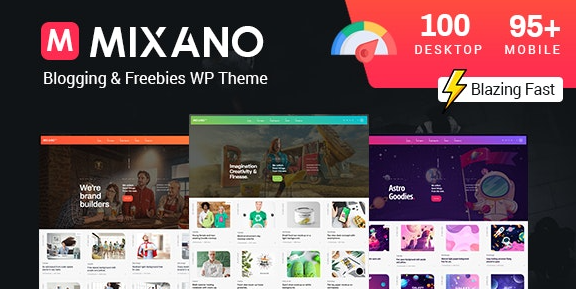 Mixano v1.1.6 - Minimal WordPress Theme