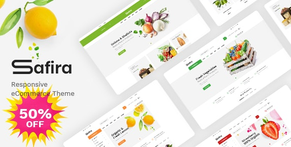 Safira v1.0.5 - Food & Organic WooCommerce WordPress Theme