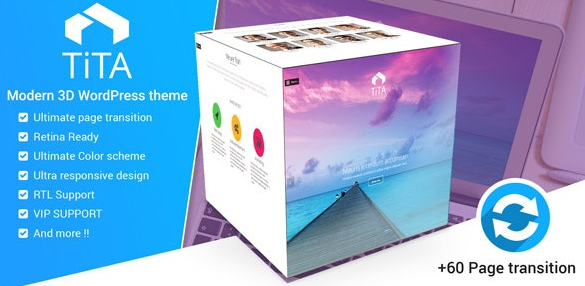 Tita 3D - Modern WordPress Theme v3.3