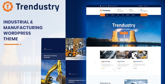 Trendustry v1.0.6 - Industrial & Manufacturing WordPress Theme