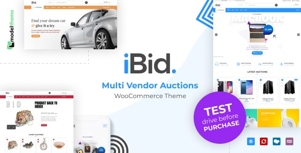 iBid v2.4.1 - Multi Vendor Auctions WooCommerce Theme