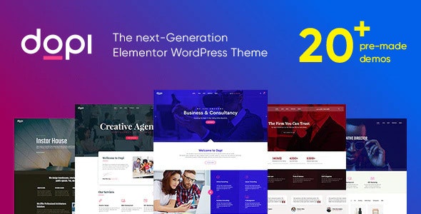 Dopi - Elementor MultiPurpose WordPress Theme Nulled