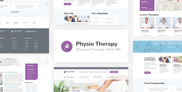 Physio - Physical Therapy & Medical Clinic WP Theme Nulled