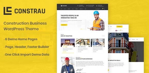 Constrau - Construction Business WordPress Theme