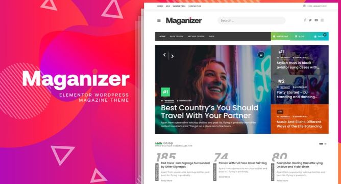 Maganizer - Modern Magazine WordPress Theme