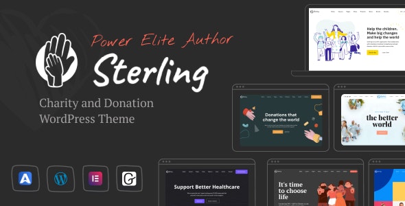 Sterling - Charity & Donation WordPress Theme Nulled