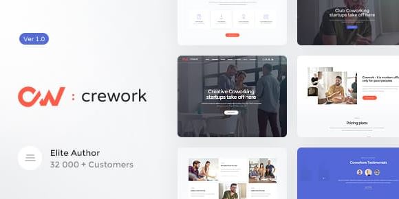 Crework | Coworking and Creative Space WordPress Theme v1.1.5