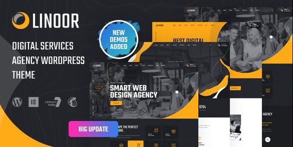 Linoor - Digital Agency Services WordPress Theme