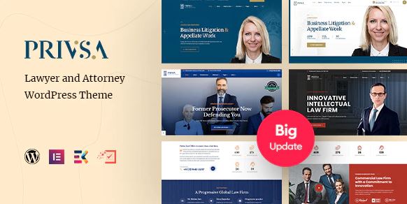 Privsa - Lawyer and Attorney WordPress Theme