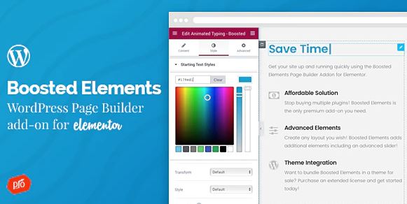 Boosted Elements - WordPress Page Builder Add-on for Elementor