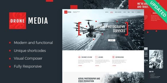 Drone Media | Aerial Photography & Videography WordPress Theme + RTL