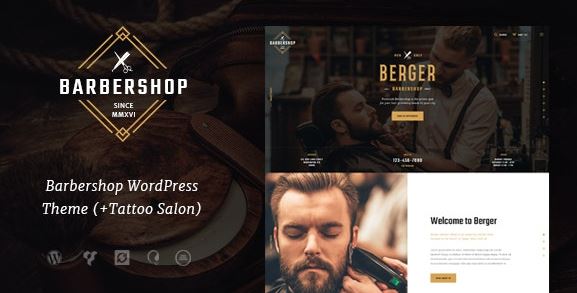 Berger | Barbershop & Tattoo WordPress Theme