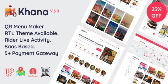 Khana - Multi Resturant Food Ordering, Restaurant Management With Saas And QR Menu Maker