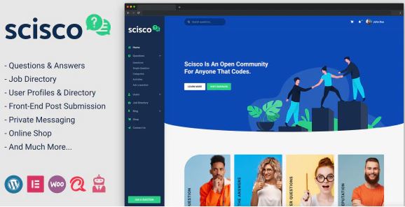 Scisco - Questions and Answers WordPress Theme